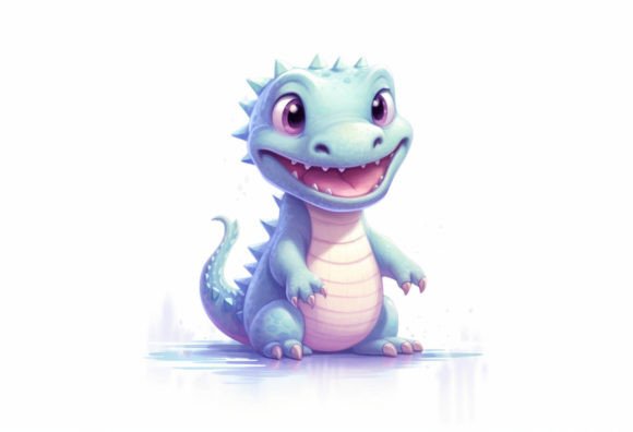 Adorable Alligator Kawaii: Your Go-To Digital Art Asset