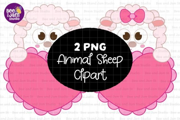 Animal Sheep PNG Sublimation Clipart for Creative Projects