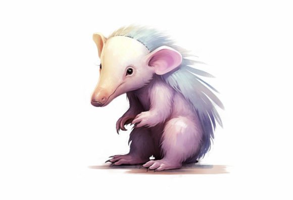 Anteater Kawaii Animal: A Playful Asset for Creative Projects