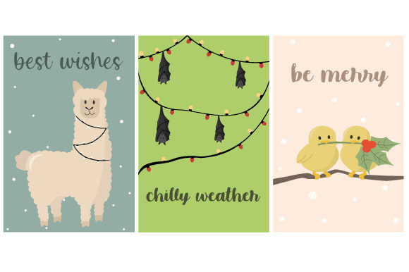 Christmas Card Pretty Animal Set: A Designer's Festive Toolkit