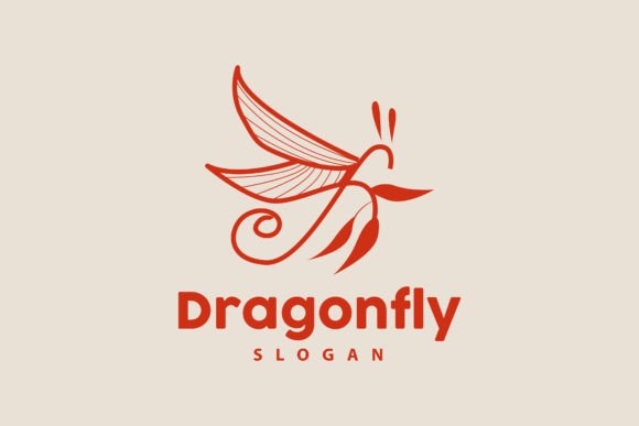 Elevate Your Brand with a Dragonfly Logo, Flying Animal Vector