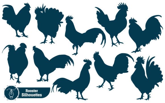 Farm Animal Rooster Silhouettes Vector: A Designer's Guide