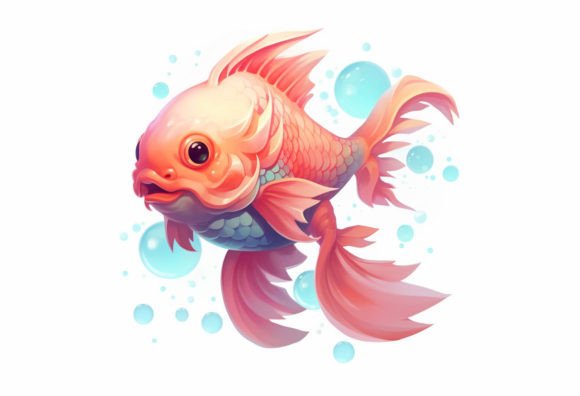 The Playful Charm of Carp Kawaii Animal for Modern Projects