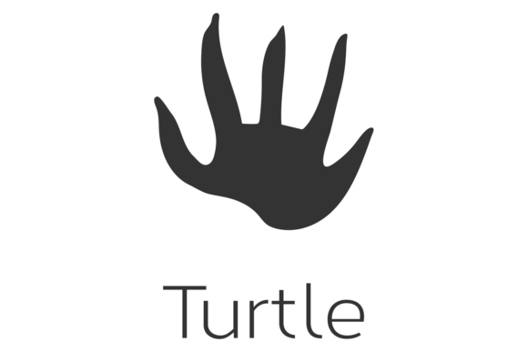 Unleash Wild Charm: The Turtle Footprint Icon for Branding