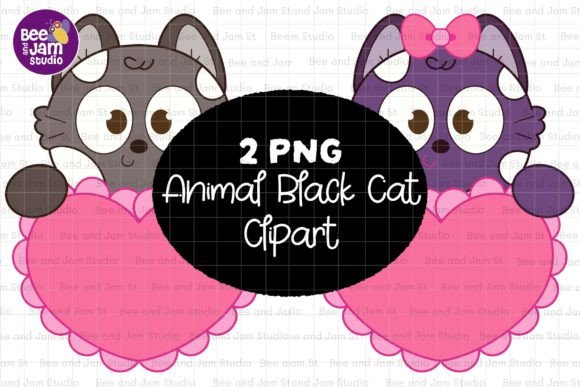 Unleashing the Charm of Animal Black Cat PNG Sublimation Clipart