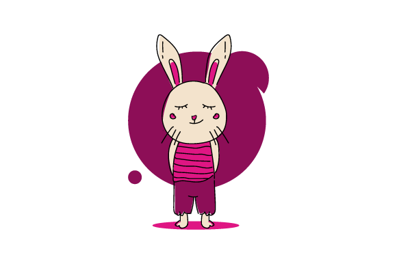 Why the Cartoon Baby Animal Bunny with Uniform Design Captivates Audiences