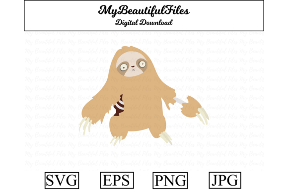 Zombie Animal - Sloth: A Creative Asset for Unique Projects